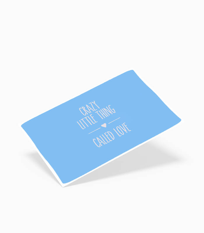 karte crazy little thing blau Karte crazy little thing blau