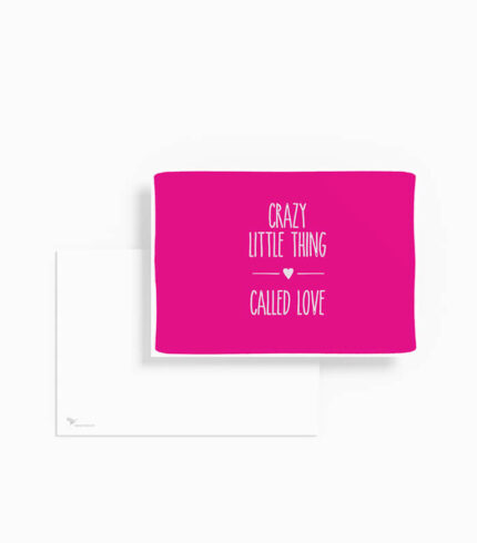 Karte crazy little thing pink