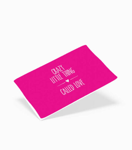 Karte crazy little thing pink