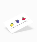 Karte everything is fruitastic