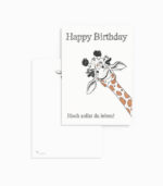 Karte Happy Birthday Giraffe