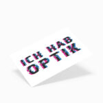 Karte ich hab Optik