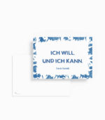 Karte ich will, und ich kann