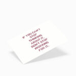 Karte thinking. working.