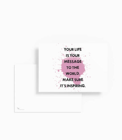 Karte your life is your message