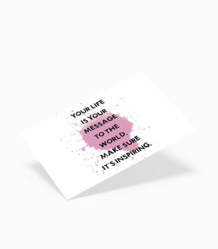 Karte your life is your message