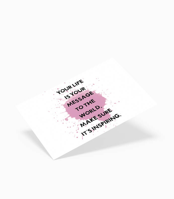 karte your life is your message Karte your life is your message