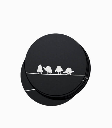 Sticker Vögel hinten schwarz