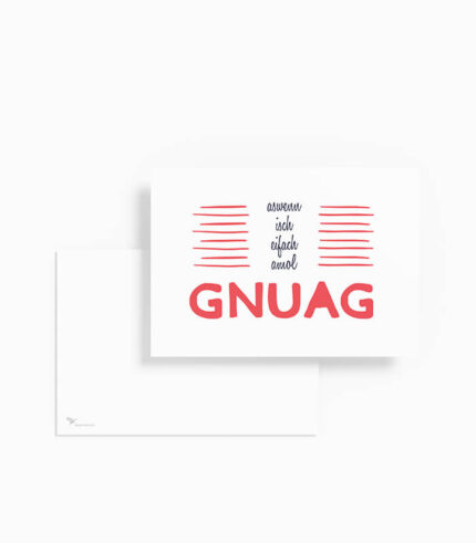 Karte aswenn isch eifach amol gnuag