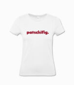 Frauen T-Shirt patschifig. weiss