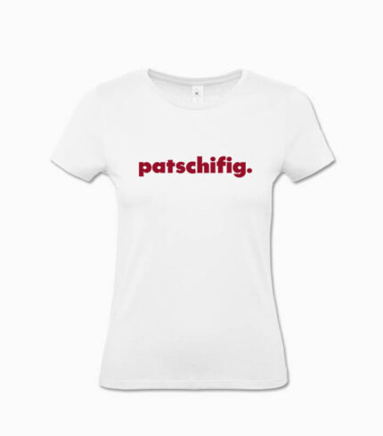 Frauen T-Shirt patschifig. weiss