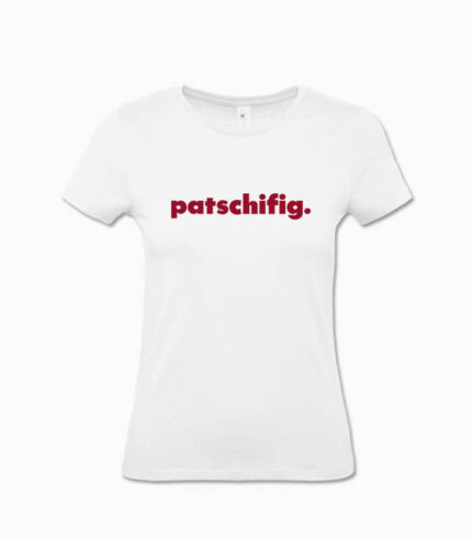Frauen T-Shirt patschifig. weiss