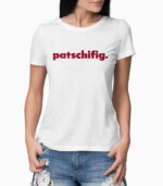 Frauen T-Shirt patschifig. weiss