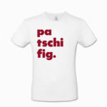 Männer T-Shirt patschifig. weiss