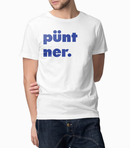 Männer T-Shirt püntner. weiss
