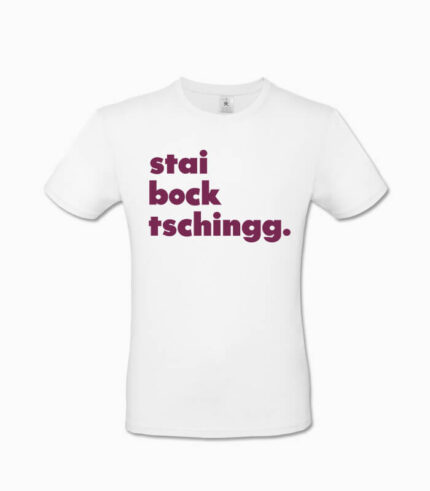Männer T-Shirt staibocktschingg. weiss