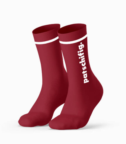 Klassische Socken patschifig. links