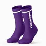 Klassische Socken zwetschga. links