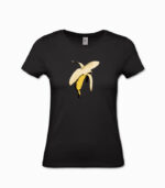 Frauen T-Shirt Banane schwarz