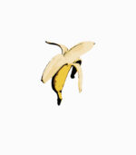 Frauen T-Shirt Banane schwarz