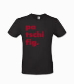 Männer T-Shirt patschifig. schwarz