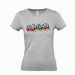 Frauen T-Shirt Roller Coaster grau