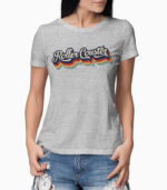 Frauen T-Shirt Roller Coaster grau