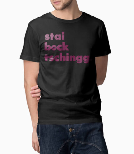 Männer T-Shirt staibocktschingg. schwarz