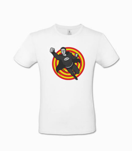 Männer T-Shirt Superhero weiss