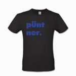 Männer T-Shirt püntner. schwarz
