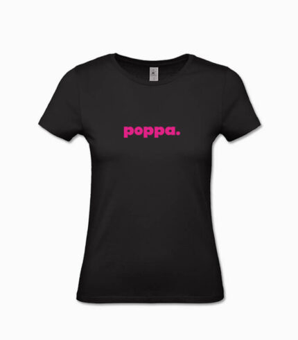 Frauen T-Shirt poppa. schwarz