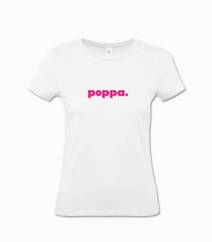 Frauen T-Shirt poppa. weiss