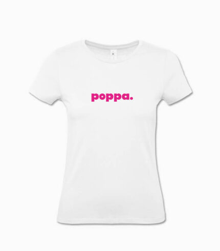 Frauen T-Shirt poppa. weiss