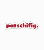 Sticker patschifig. weiss matt
