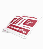 Stickerbogen patschifig.