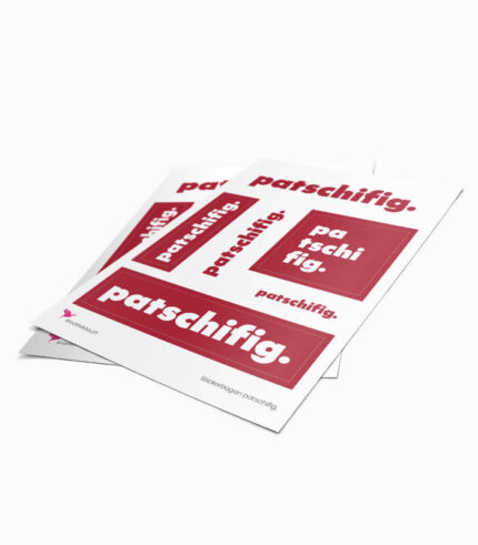 Stickerbogen patschifig.