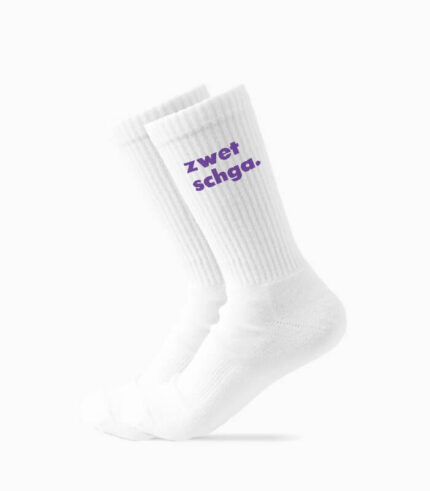 Tennissocken zwetschga. 2-zeilig